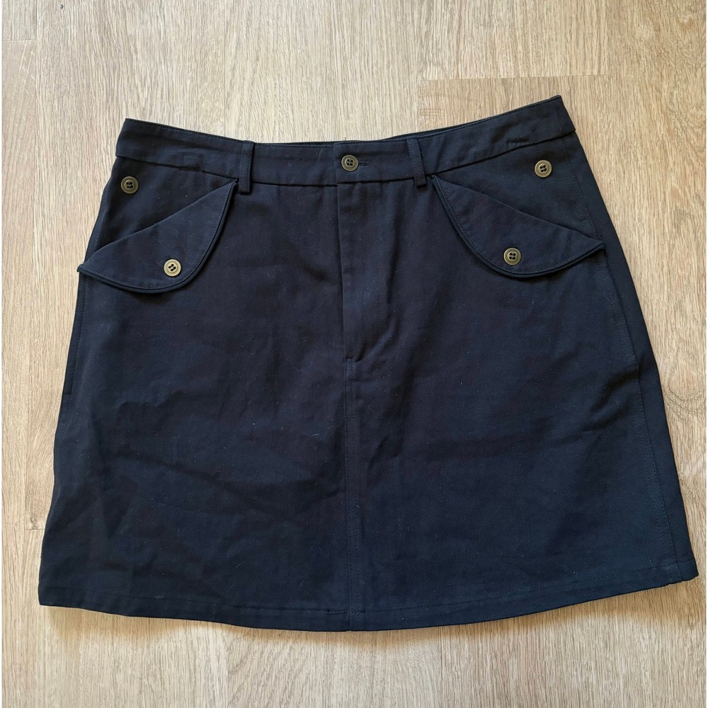 Very J Utility Denim A-Line Mini Skirt Preppy Streetwear Boho‎ Western Casual